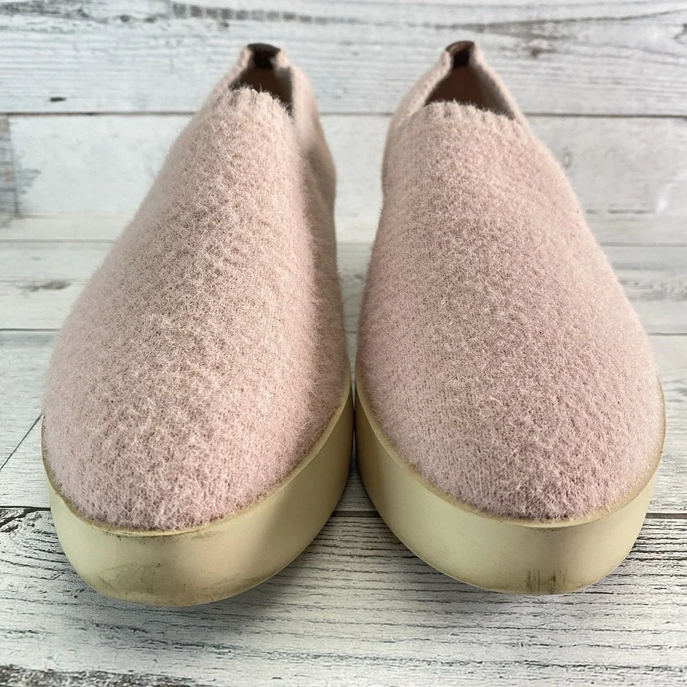 Louise et Cie Raja Sneaker Womens 6 Pink Soft Rose Stretch Platform Shoes Fuzzy